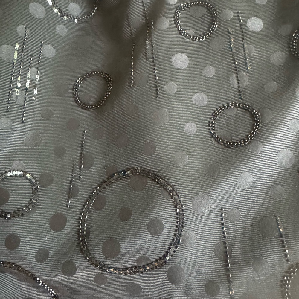 Badgley Mischka Elegant Black Polka Dot Dress 2 - Picture 12 of 12